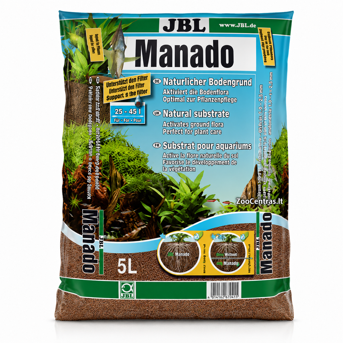 JBL Manado Natural Aquarium Substrate | Plant Growth Substrate | 3L & 5L