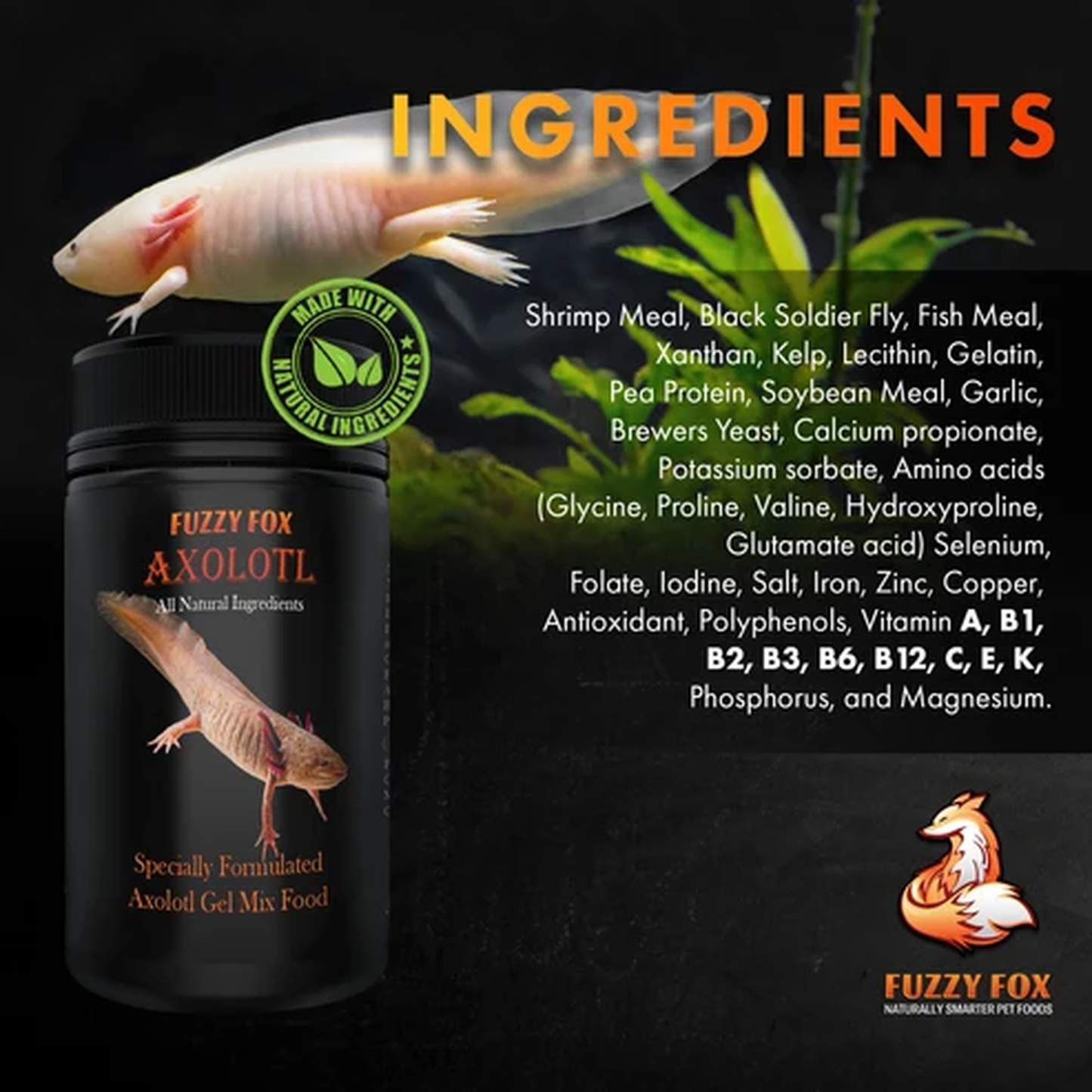 Fuzzy Fox Axolotl Gel Mix 65g-200g