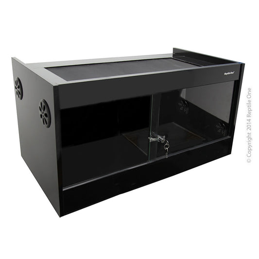 Reptile One Vivarium – Black | 90 × 45 × 45 cm