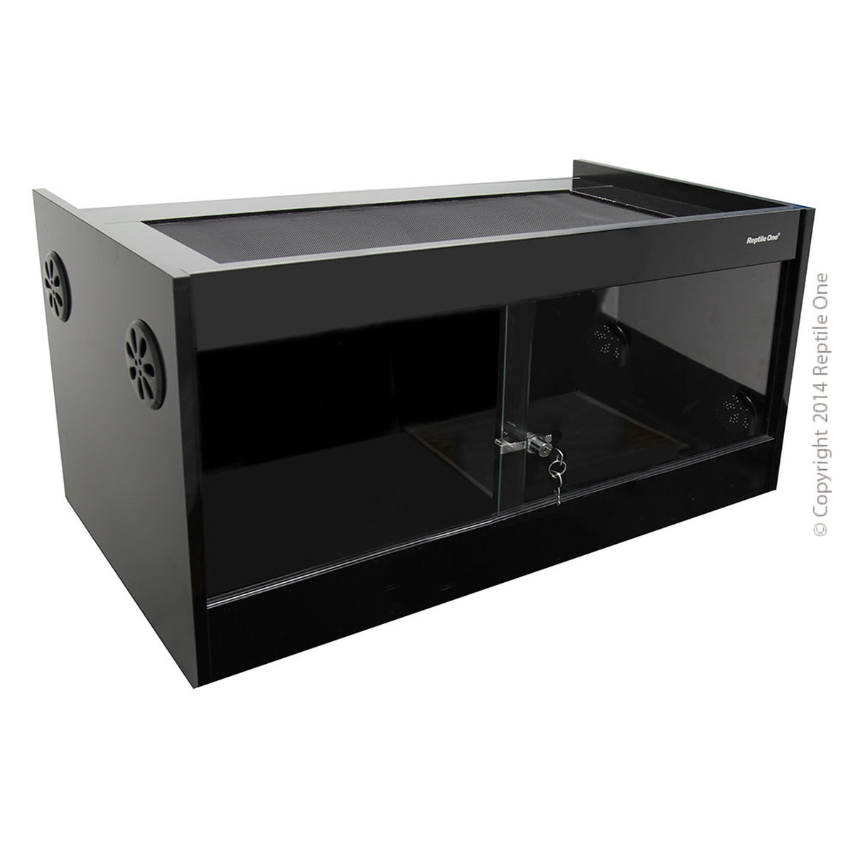 Reptile One Vivarium – Black | 120 × 60 × 60 cm