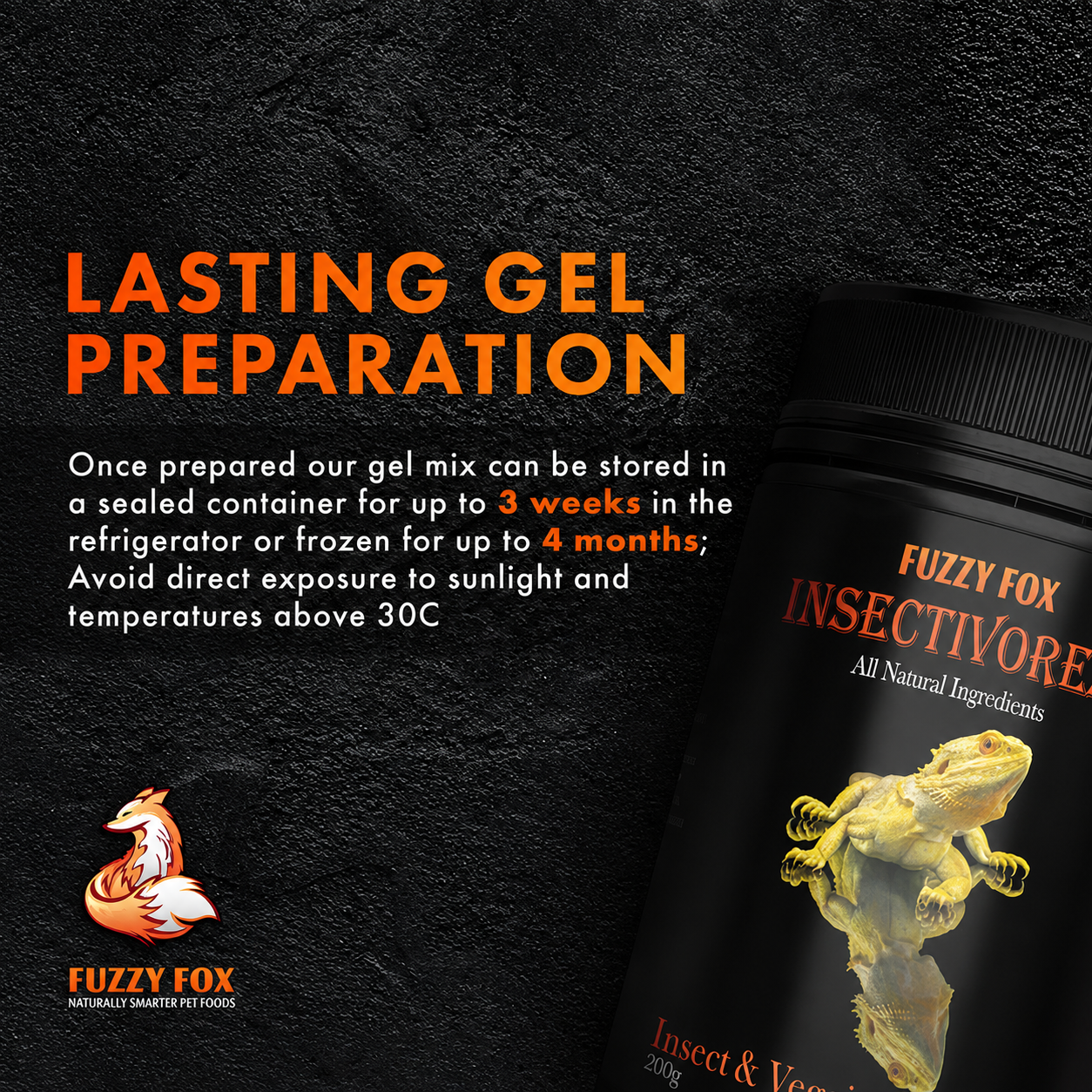 Insectivore Gel Pre-mix 65g-200g