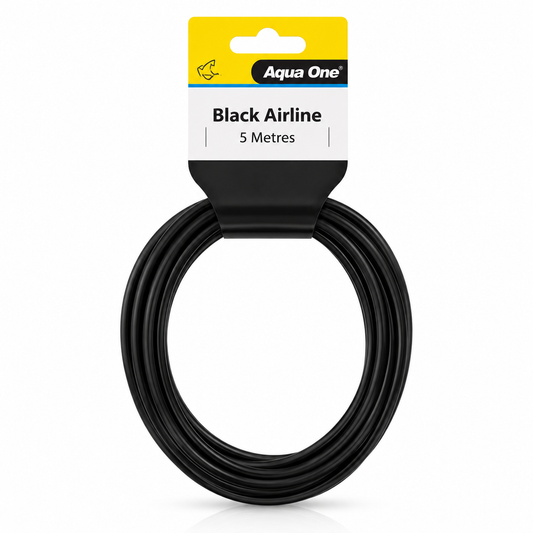 Aqua One Black PVC Airline Tubing 5m | Aquarium Air Line Hose