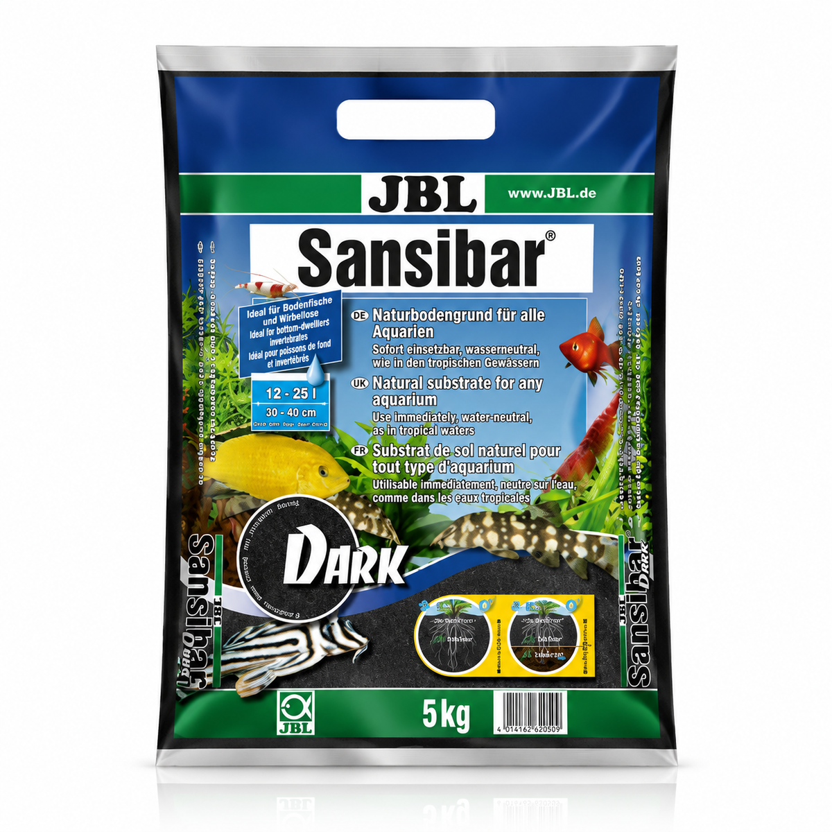 JBL Sansibar Dark Aquarium Sand | Premium Natural Aquarium Substrate | 5kg & 10kg