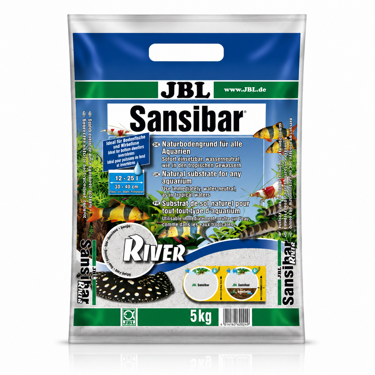 JBL Sansibar River Aquarium Sand | Premium Natural River Substrate | 5kg & 10kg