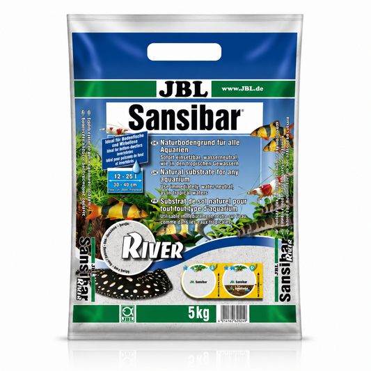 JBL Sansibar River Aquarium Sand | Premium Natural River Substrate | 5kg & 10kg