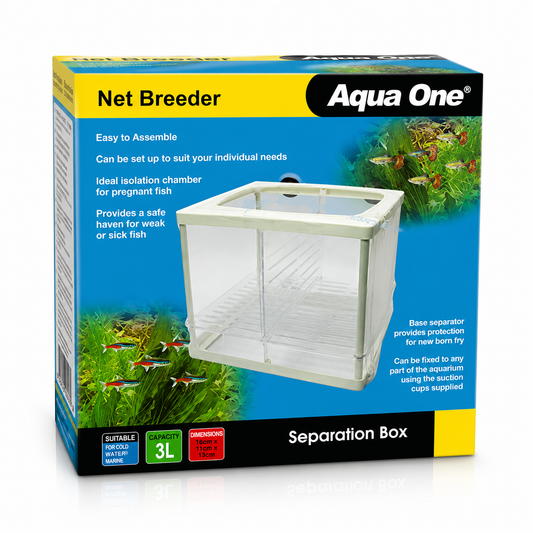 Aqua One Net Breeder & Separation Box 3L | Fish Breeding & Isolation Box