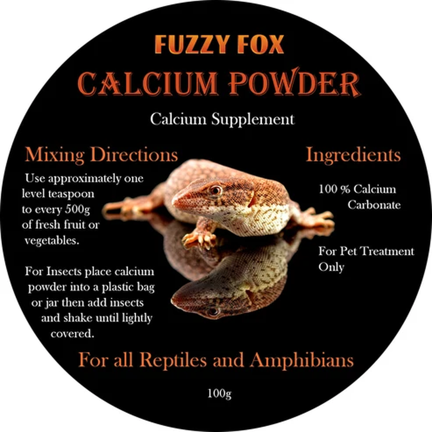 Fuzzy Fox Calcium Powder 100g