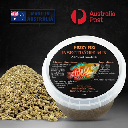 Fuzzy Fox Fish Insectivore Mix 65g