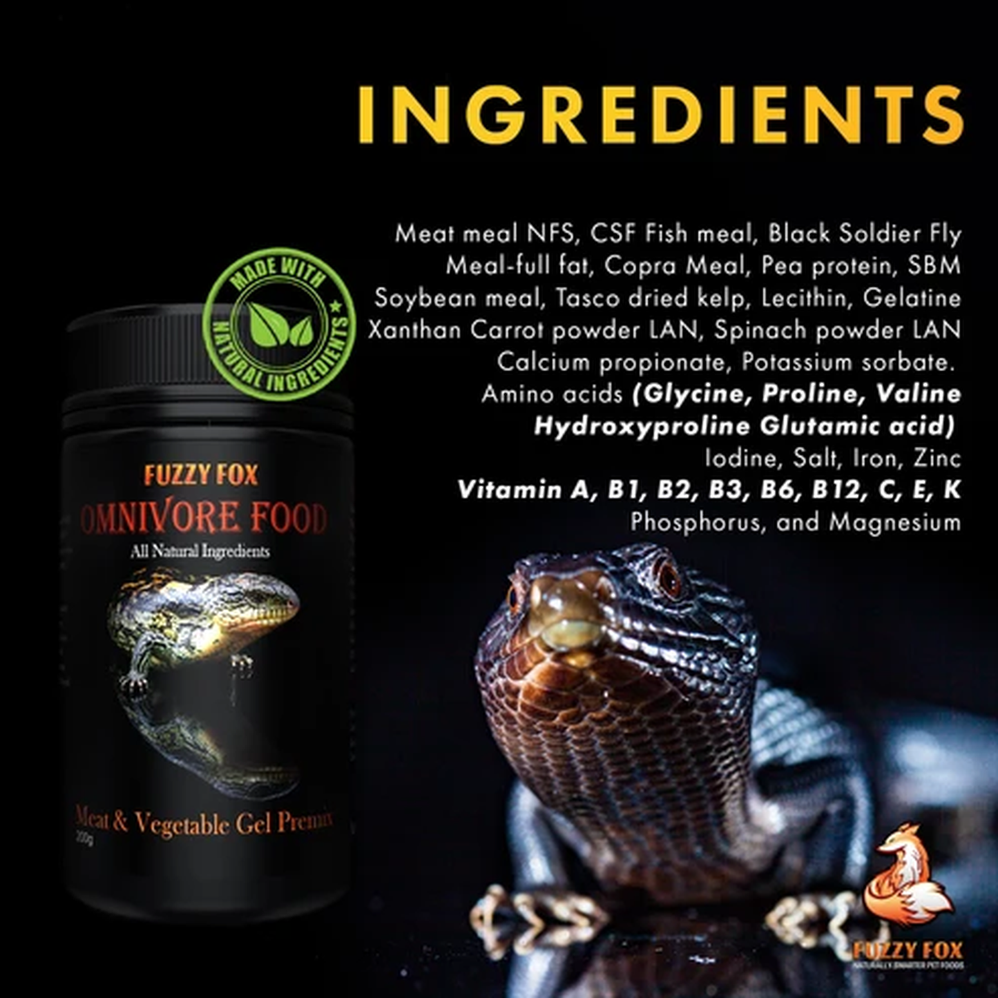 Omnivore Gel Pre-mix 65g-200g