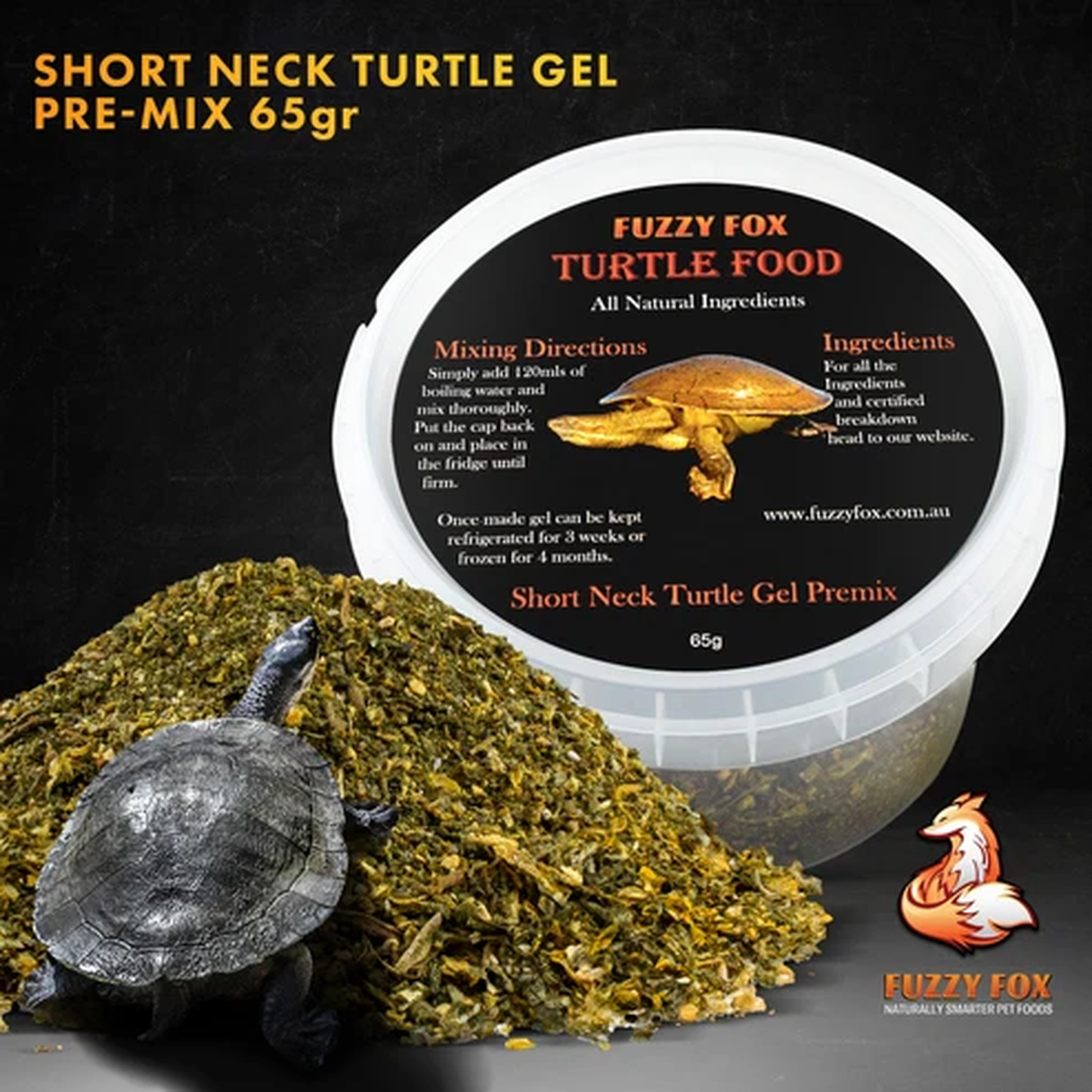 Fuzzy Fox Short Neck Turtle Gel Pre-Mix 65g-200g