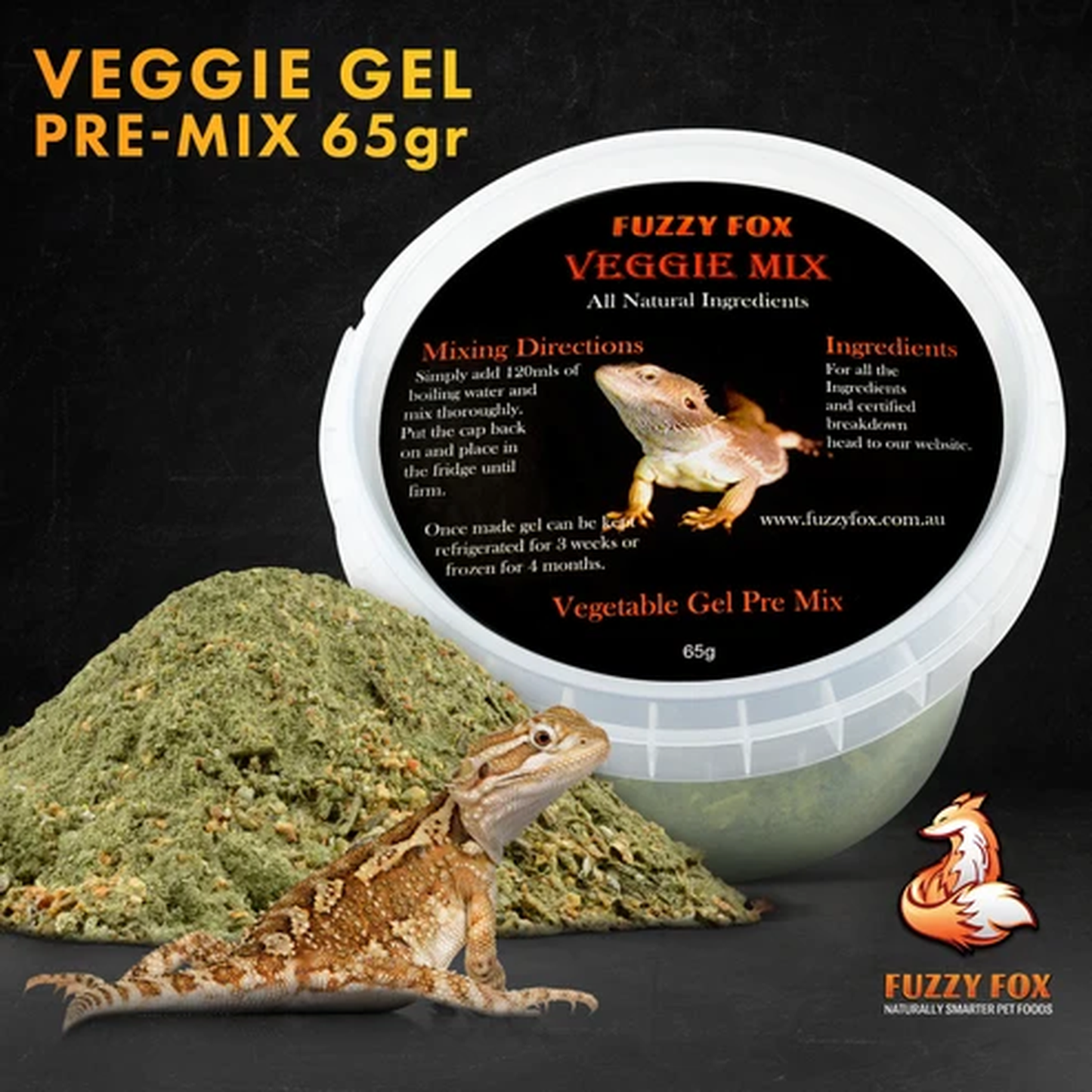Fuzzy Fox Veggie Gel Pre-Mix 65g-200g