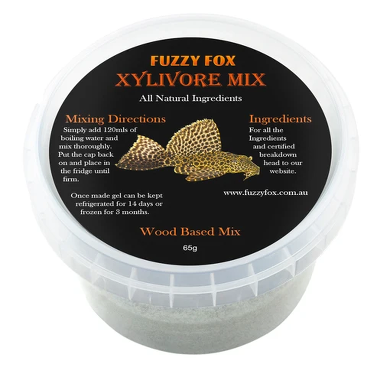 Fuzzy Fox Fish Xylivore Mix 65g-200g